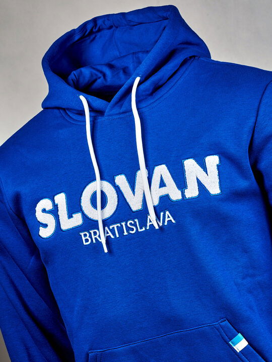 Pánska mikina modrá Slovan vlna