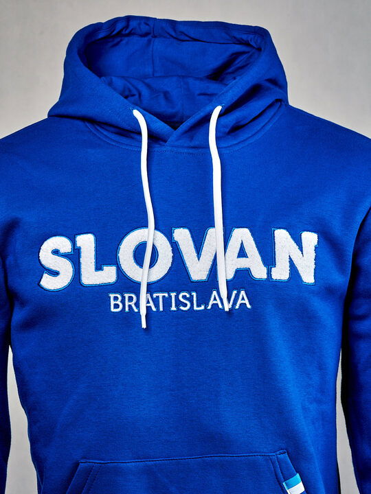 Pánska mikina modrá Slovan vlna