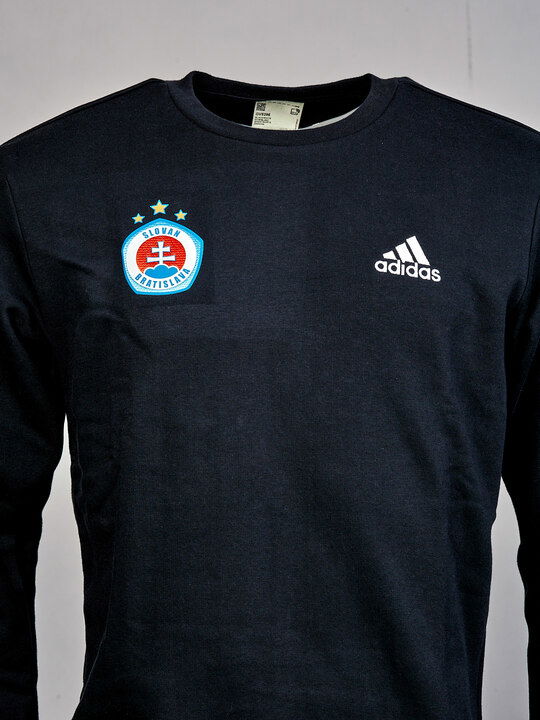 Čierny crewneck adidas s logom