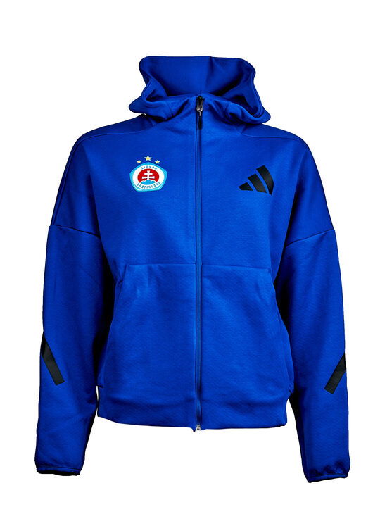 Adidas dámska vychádzková mikina na zips s kapucou s farebným logom