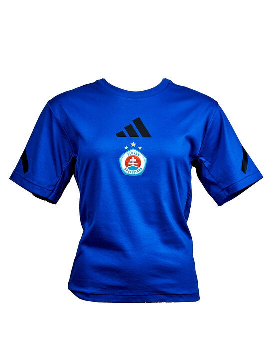 Adidas dámske vychádzkové tričko Royal Blue s farebným logom