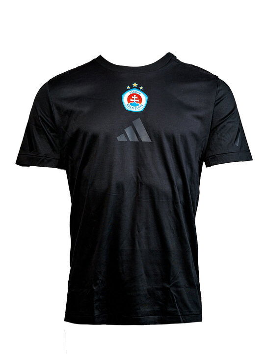 Adidas pánske vychádzkové čierne tričko s farebným logom