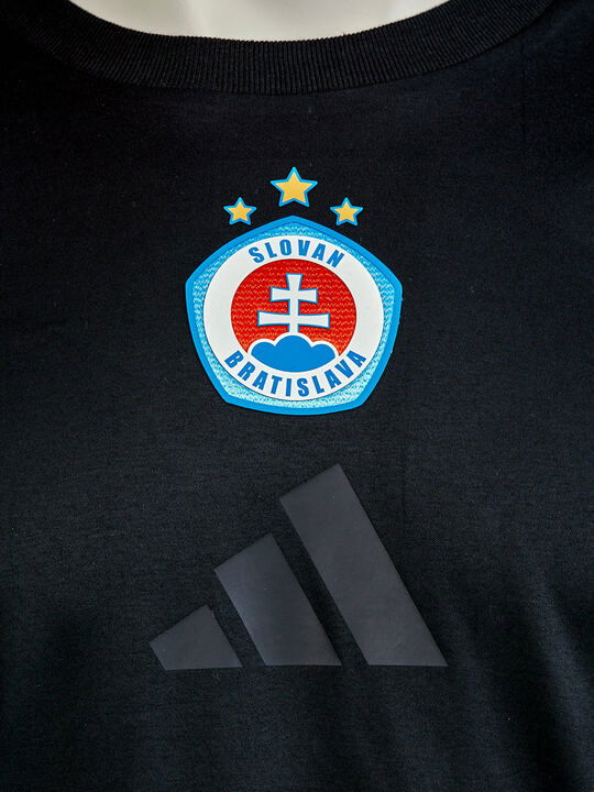 Adidas pánske vychádzkové čierne tričko s farebným logom