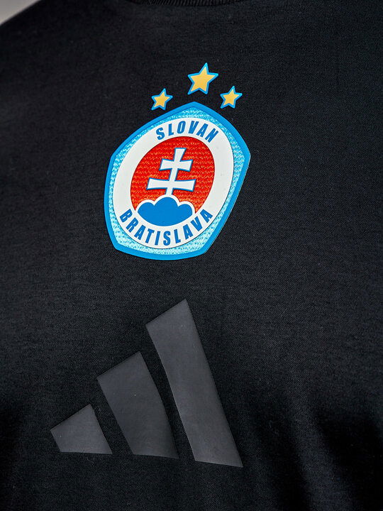 Adidas pánske vychádzkové čierne tričko s farebným logom