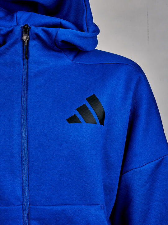 Adidas dámska vychádzková mikina na zips s kapucou s farebným logom