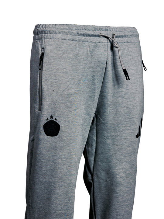 Adidas pánske šedé tepláky s čiernym logom