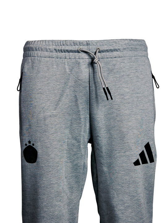 Adidas pánske šedé tepláky s čiernym logom