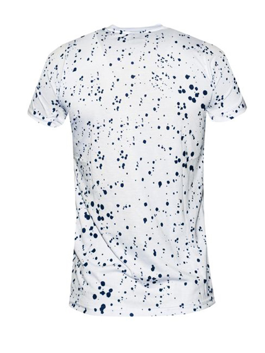 Mužské biele tričko white and blue