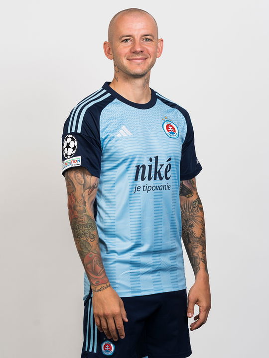 DETSKÝ originálny domáci dres ŠK Slovan Bratislava s potlačou LIGA MAJSTROV